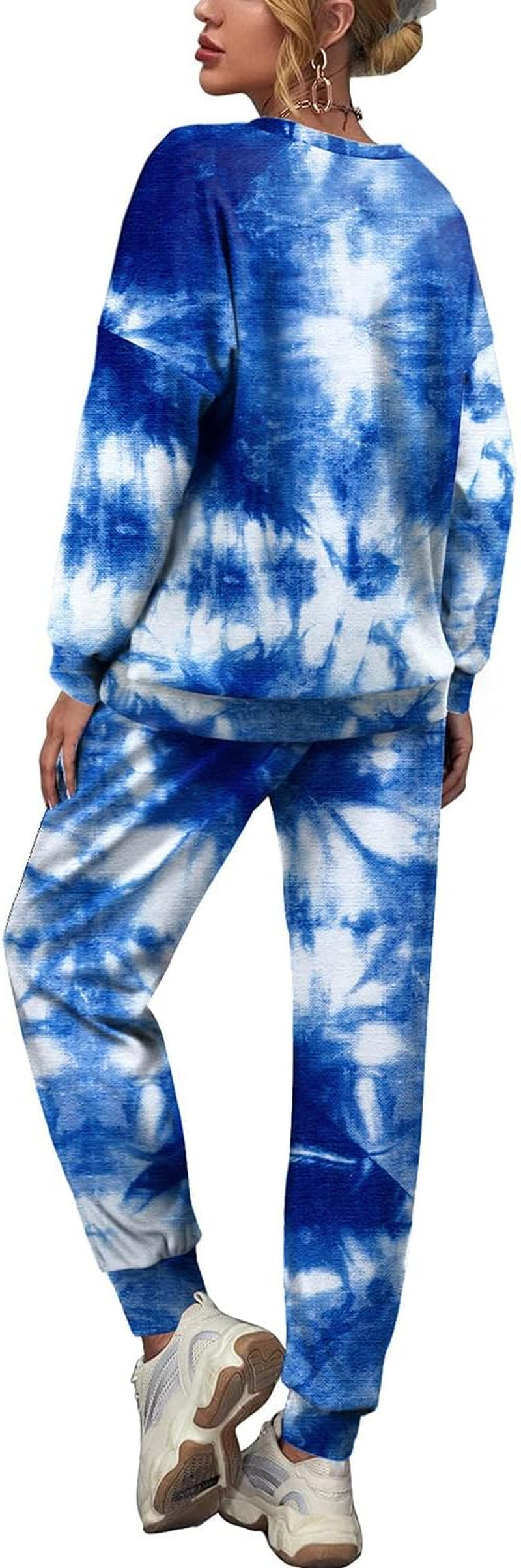 Sweatsuit for Women 2 Piece Long Sleeve Loungewear Tie Dye Outfits