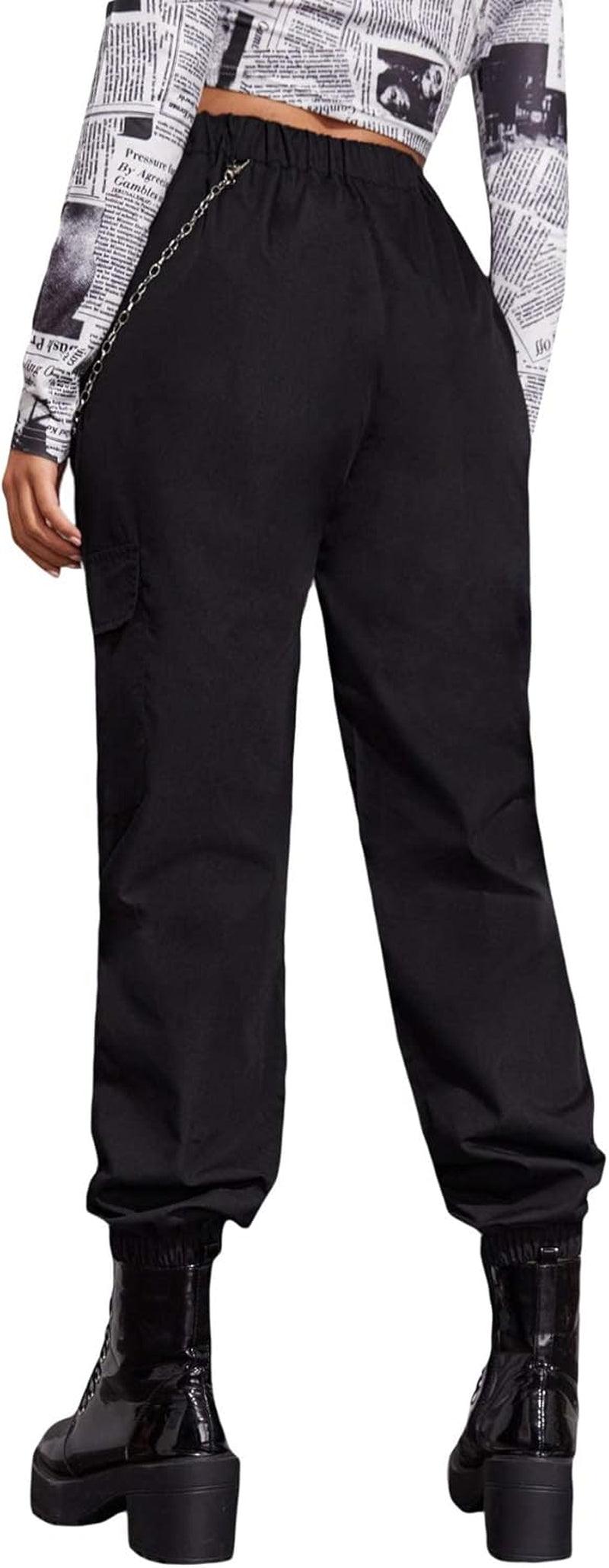 Women'S High Waisted Jogger Pants Solid Outdoor Cargo Pants