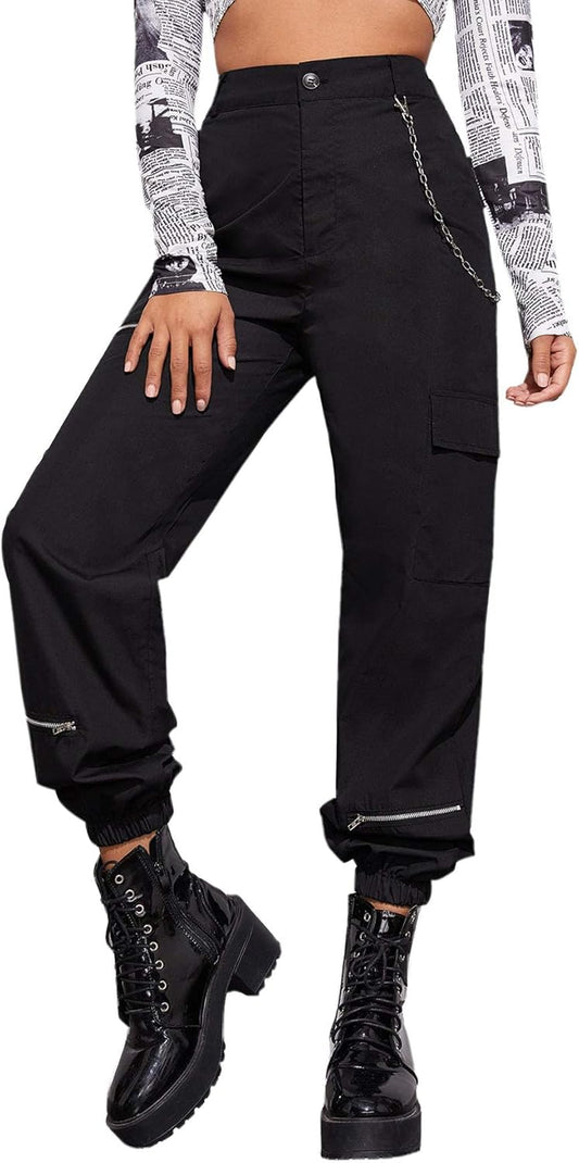 Women'S High Waisted Jogger Pants Solid Outdoor Cargo Pants
