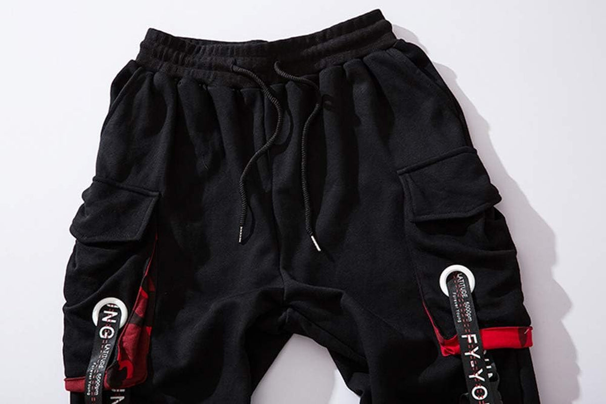Men'S Jogger Pants Punk Cargo Baggy Techwear Hip Hop Harem Pants Streetwear Tactical Track Pants