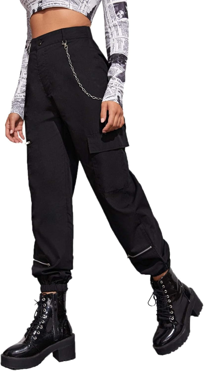 Women'S High Waisted Jogger Pants Solid Outdoor Cargo Pants