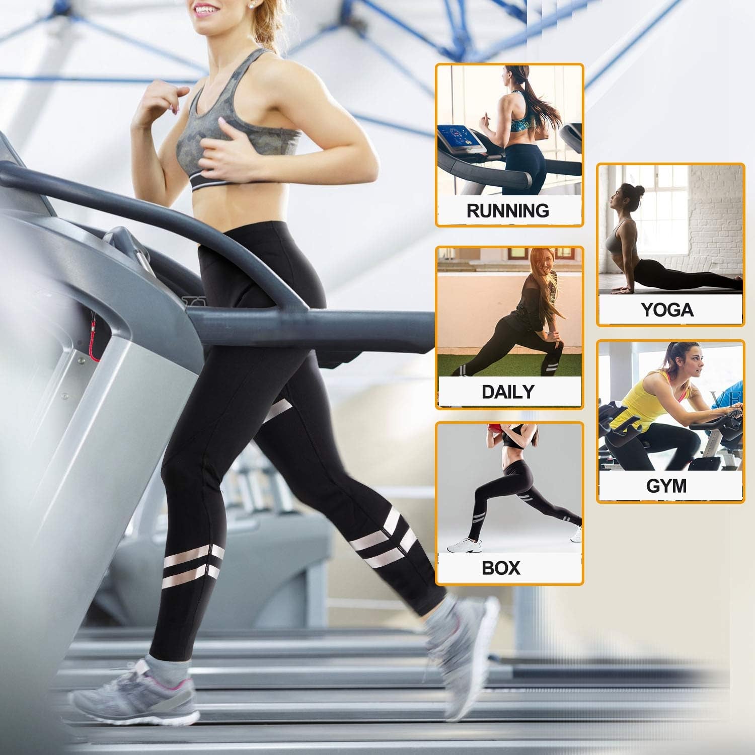 Neoprene Sauna Leggings Sweat Pants High Waist Slimming Leggings Tummy Control Weight Loss Workout Tights for Women