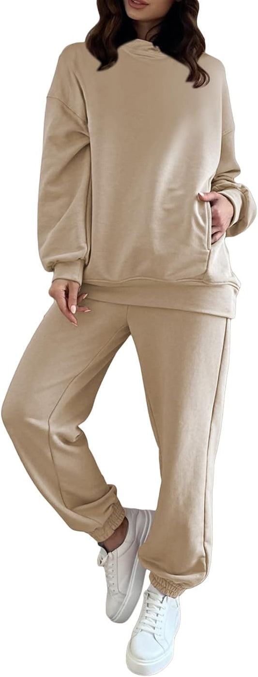 Women Hoodies Tracksuit Long Sleeve Sweatshirts Jogger Pant 2 Piece Outfits