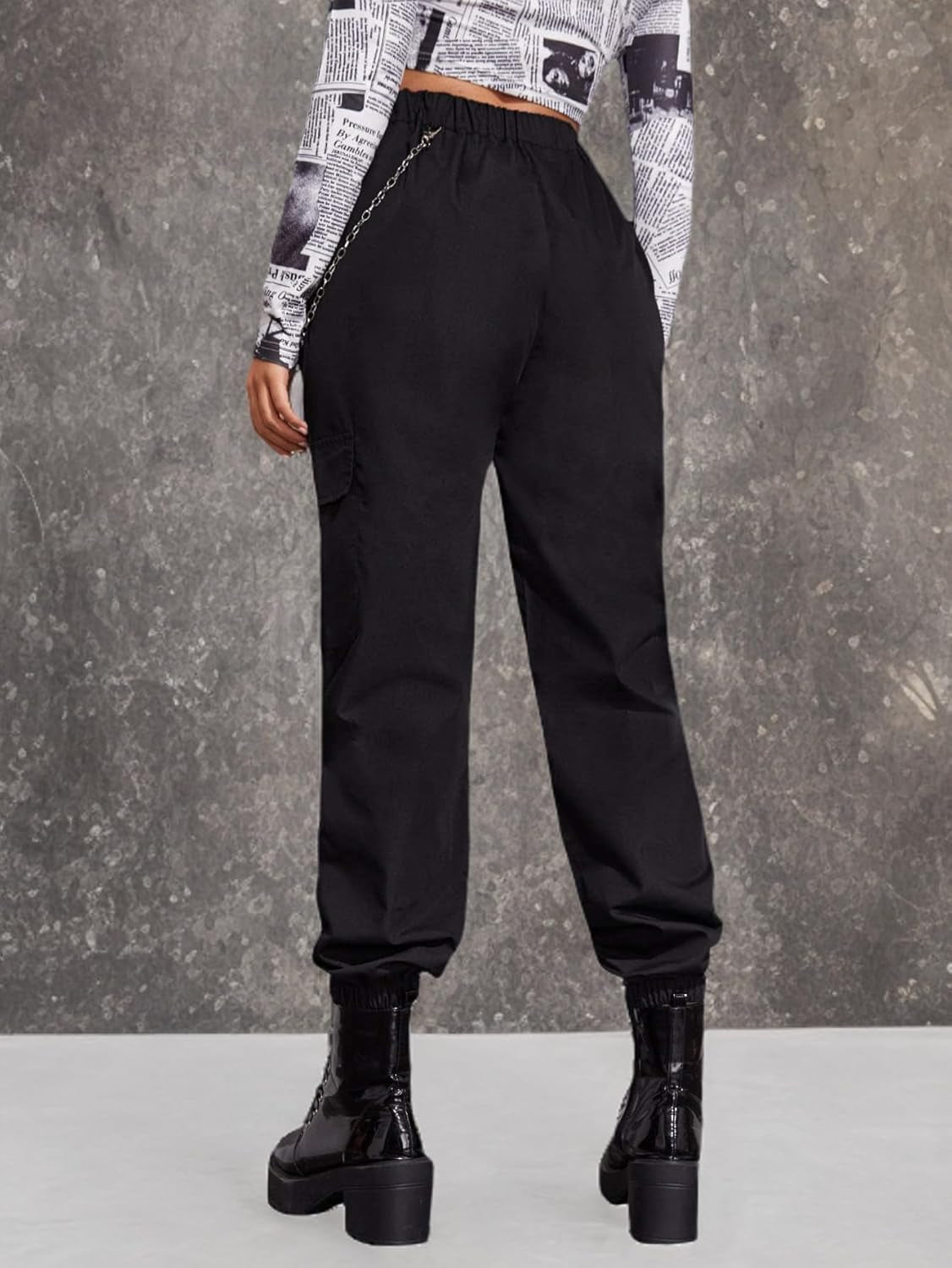 Women'S High Waisted Jogger Pants Solid Outdoor Cargo Pants
