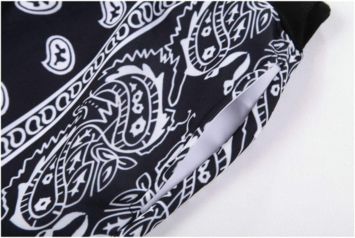 Unisex Fashion Man Skateboard Bandanas Pants Womens Loose Hip Hop Swag Bandanas Joggers Pants for Men'S Black,Small