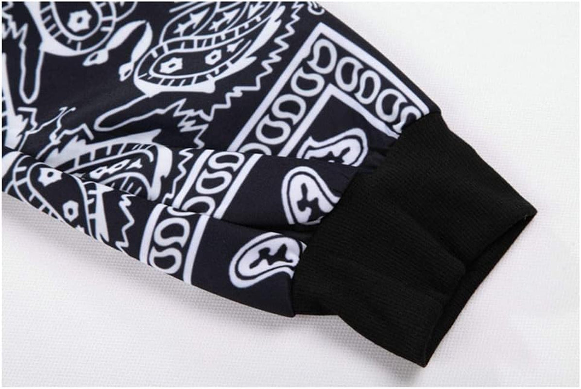 Unisex Fashion Man Skateboard Bandanas Pants Womens Loose Hip Hop Swag Bandanas Joggers Pants for Men'S Black,Small