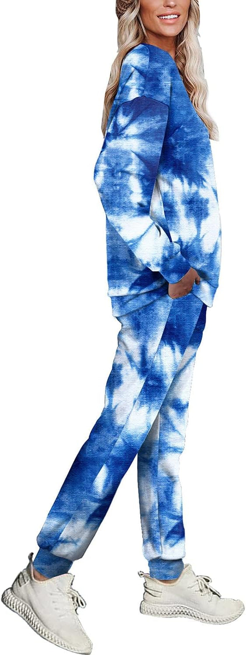 Sweatsuit for Women 2 Piece Long Sleeve Loungewear Tie Dye Outfits